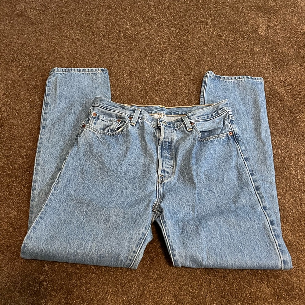 Levi's Light Blue Straight Leg Jeans